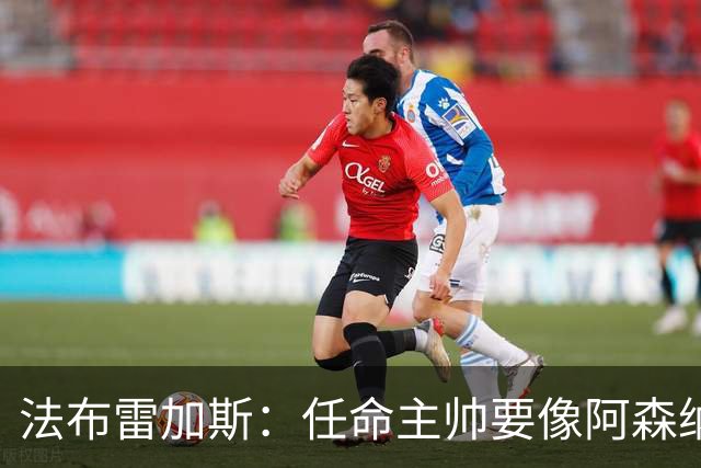法布雷加斯：任命主帅要像阿森纳对阿尔特塔那样，坚持就能成功